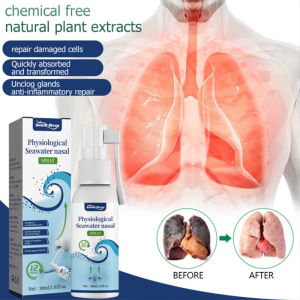 original ubat resdung physiological seawater nasal spray fast relief sinusitis rhinitis spray anti snoring 鼻塞鼻炎喷雾30ML