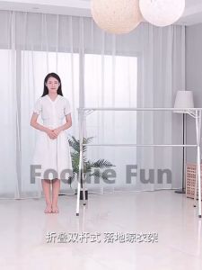 Stainless steel X-shape clothes rack/ X-shape rak penyidai baju