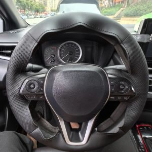 Braid Perforated Artificial Leather 2019-2022 Camry 2018-2022 Avalon 2019-2022 Steering Corolla Wheel Cover For Toyota RAV4
