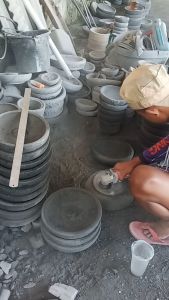 Cobek Batu Muntilan Asli Ukuran 38Cm