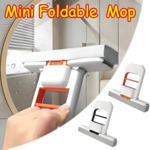 Portable Mini Sponge Mop Squeeze Super Absorbent Mop for Kitchen Floor Desk Window Car Washing Foldable Replacement Head Cleaning Tools
