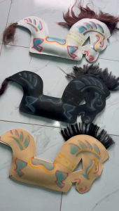 MAINAN ANAK TRADISIONAL KUDA LUMPING SPON/ JARAN KEPANG ANAK BAHAN SPON / EMBLEG SPON