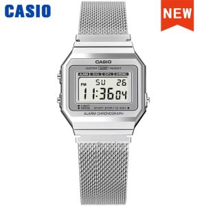 Đồng Hồ Kỹ Thuật Số LED Sang Trọng Dành Cho Nam Của Casio Đồng Hồ Đeo Tay Phong Cách Quân Đội Chống Nước 30m Có Chức Năng Bấm Giờ Phát Sáng Và Hiển Thị Tuần A700WM-7A