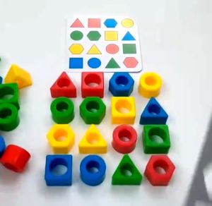 WTBS Mainan Anak SHAPE MATCHING GAME INCLUDE BELL Mainan Board Game Edukasi Puzzle Geometris Anak