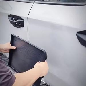 Foldable Suction Cup Car Side Tray Camping BBQ Picnic Food Rack SUV Off-Road Portable Detachable Door Travel Serving Desk Gear