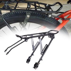 Mountain Bike Rear Cargo Rack 25kg Alloy Bicycle Carrier with Tailstock Holder Road Bike MTB Back Seat Shelf Bicycle Accessories