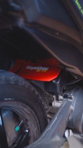 Hayaidesu Mud Flap X-ride 125 Aksesoris Variasi Penahan Lumpur
