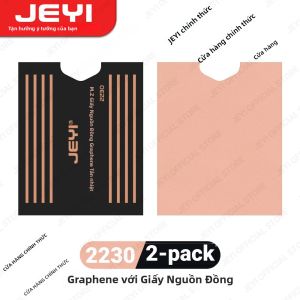 JEYI Graphene 2280/42/30 M.2 SSD Tản Nhiệt 2 Lớp Graphene & Đồng Lá Thiết Kế Tản Nhiệt Cho Laptop Linh Kiện