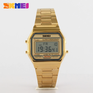 Jam Tangan Wanita Digital SKMEI 1123 ROSE GOLD Water Resistant 30m