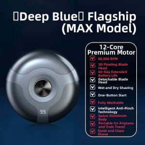 Electric Shaver MenS Charging Disc Blade Shaving Razor Double Blade Steel Magnetic Attraction Head Portable Shaver