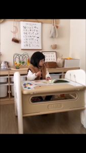 Magnetic Multifunctional Study Table with Chair for Kids by WISHLAND