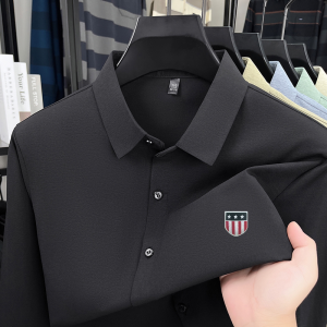 Quality New Man Long-Sleeved Shirt Lapel Single-Breasted Printing Spring Hot-Selling Shirt Leisure Fashion Trend Mens Clothing