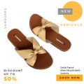 Sandal Papirut Sol Karet Anti Licin Selop Model Butterfly Vandorra. 