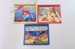 Sách - Tô Màu Ma Thuật - Tranh Tô Màu Nước Nhiều Chủ Đề Kèm Bút - Hàng Việt Nam