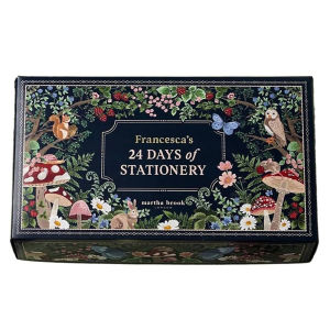 2025 NEW- Stationery Advent Calendar 2024 Winter Woodland Design with Gorgeous Envelope Accessories Party Favors for Adults Teens