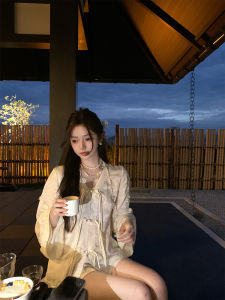 Chen Jiamin NNS Spring Summer New Chinese Style Fashion Set Workers Silk Embroidery Lace National Trend Top Shorts Womens Set