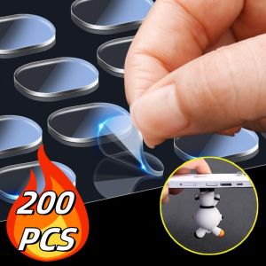 200 Miếng Dán Cố định đế chống rơi búp bê Nano trong suốt Búp Bê Hộp đồ chơi sưu tập keo dính hai mặt liền mạch đa chức năng