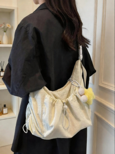 KOOZYORE | Túi Đeo Chéo Vải Canvas Nhẹ Casual