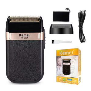 Kemei Cordless Hair Trimmer Mens Rechargeable Electric Hair Clipper Reciprocating Twin Blade Beard ShaverKM-034KM-2024Kit