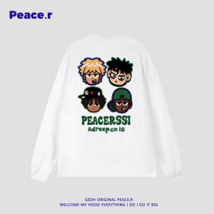 Áo Thun Dài Tay Thường Ngày in Chữ Hip Hop Phong Cách Mỹ Cho Nam Mùa Thu Thời Trang Thương Hiệu Quần Áo Công Sở Cổ Tròn Cotton