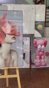 Tranh Treo Tường Cô Gái Nghệ Thuật/ Tranh Treo Phòng Khách/ Phòng Ngủ/ Tranh Trang Trí Decor Sop Thời Trang