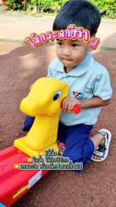 D Kids  ม้ากระดก ไม้กระดก ยีราฟกระดก ช้างกระดก ม้ากระดก 2ที่นั่ง ของเล่นสนาม