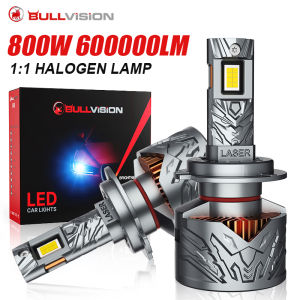 Bullvision H4 H11 H7 LED Headlight Bulb High Power 16PCS CSP LED Canbus For Car H9 H8 9005 HB3 9006 HB4 9012 HIR2 Headlamp Beam
