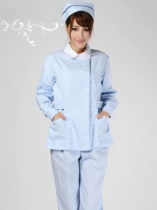Beijing Nurse Uniform Set Womens Long Sleeve Dental Lab Coat Winter Workwear Separate Pieces Cotton Medical Scrubs