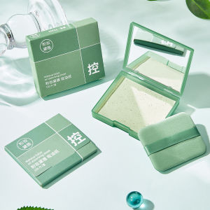 Portable Oil-Control Facial Puff with Mirror Ladies Cosmetic Tool Linen Velvet Face Blotter Absorbent Makeup Remover Boxed Set