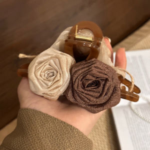 Elegant Rose Flower Hair Claw Clips For Women Girls Hair Clip Plastic Hair Clamps Headwear Hair Accessories