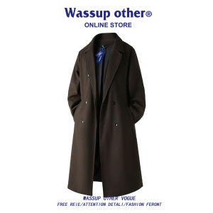 Mid Long Overknee Elegant Spring Autumn Mens Trench Coat
