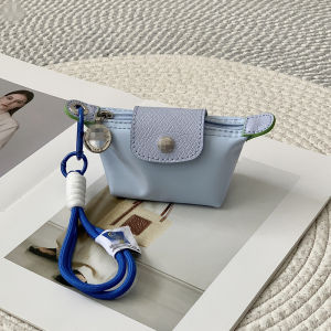 Mini dumpling-shaped French nylon coin purse lightweight cosmetic bag single-shoulder crossbody or hand-held bag