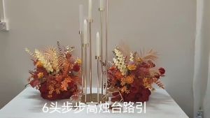 Lampu Dekorasi Pelaminan Standing Lampu Hias 105cm (2 Set 10 Lilin elektronik) Standing Lampu Dekorasi Lampu Hiasan Dekorasi Cabang Event Wedding Mewah Pelaminan Dan Home Dekor YUR