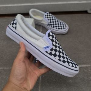 OBRAL SEPATU VANSSE VAULT OG CHECKERBOARD KOTAK KOTAK CATUR SLIP ON MURAH 36-43 SEPATU SLIP ON MOTIF PAPAN CATUR