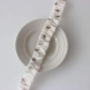 Cottontime Soft Gauze Pleated Lace Trim Baby Clothes Accessories Milk Powder Pleats Sweet Apricot DIY Sewing Materials