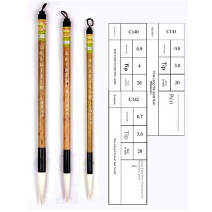 Shanghai Zhou Huicheng Large Medium Small Pure Long Feathers Goat Hair Brush Calligraphy Painting Brush Soft Brush