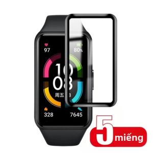 Miếng Dán Màn Hình 3D Cho Huawei Band 11 6 7 8 9 Honor Band 7 6 - Phim PET PMMA Mềm Chống Xước Phủ Nano Kính Cường Lực