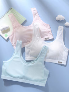 Sports Running Bra for Teenage Girls Vest Style No Clasp Shockproof Anti Lift Underwear Full Cup Fixed Strap All Season Use
