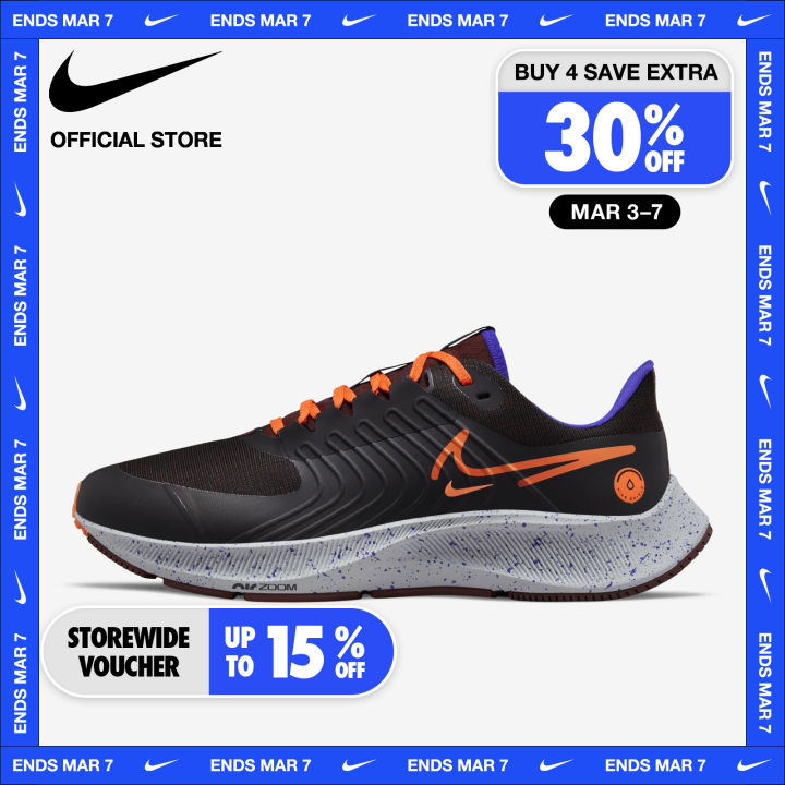 Nike Men's Pegasus 38 Shield Weatherized Road Running Shoes Black