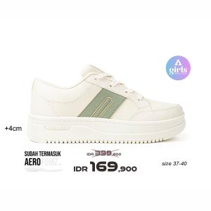Aerostreet 37-40 Lily Natural Natural Hijau Pastel - Sepatu Sneakers W