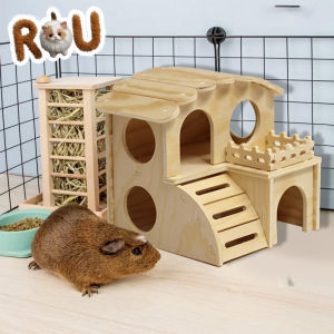 Pet Hamster Toys Wooden Bridge Seesaw Swing Toys Small Animal Activity Climb Toy DIY Hamster Cage Accessorie