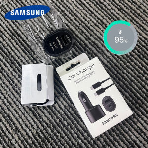 45W Original Type C Car Charger USB A 60W Fast Charging PD Phone Samsung Galaxy S25 S24 S23 S22 Ultra S21 Note 20 Tab S8 Tipo
