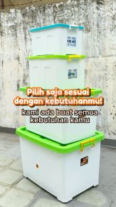Kotak Container Putih Serbaguna 15L ~ 175L: Solusi Penyimpanan Praktis