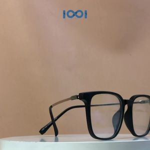 IOOI Eyewear - Kacamata Kotak Metal TR 90 Lensa Anti Radiasi Blueray Photocromic Pria Wanita 1020
