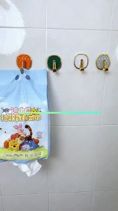 Wall Hooks Waterproof Hooks Towel Rack Hooks Heavy Duty Hooks Clothes Sticky Hooks with No Marks Kitchen Hook