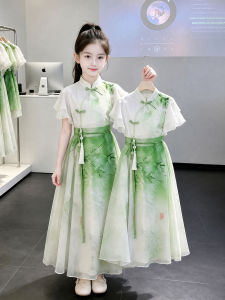 ZIRUIBABA | Summer Childrens Chinese Style Ma Mian Dress