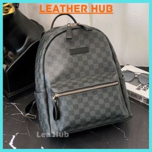 Leather Laptop Backpack Business Bag Water Proof Stylish Travel Sling [Msia Stock]