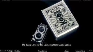 Chuzhao M1 กล้องดิจิตอล สไตล์วินเทจ Vintage Mini Digital Camera Retro TLR / 12MP / Video FHD 1080p
