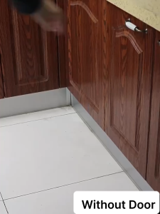 Rivno PP Material Modern Embedded Kitchen Bins Simple Dry Wet Separated Pull Type Waste Bins