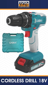 GABKA Cordless Drill 18V Double Speed Li-ion Battery Rechargeable Electric Screw Driver Heavy Duty